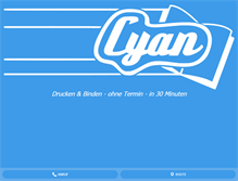 Tablet Screenshot of cyan-konstanz.de